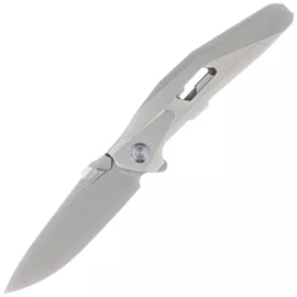 RikeKnife Shadow Clip Point Gray Titanium, Satin M390 (RK-Shadow-S-P)