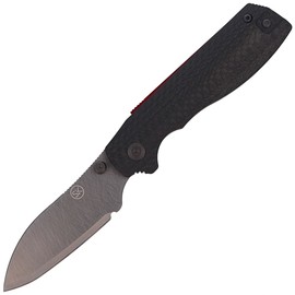 Sandrin Knives Torino Carbon Fiber, Polyhedral Tungsten Carbide 71HRC