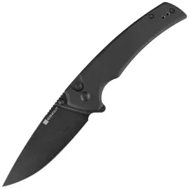 Sencut Serene Black Aluminium, Black Stonewashed D2 knife (S21022B-1)