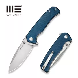 Sencut Skarnax Knife Blue Canvas Micarta, Satin 9Cr18MoV (S24025-3)