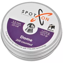 Spoton Dome .22/5.5mm AirGun Pellets, 200 psc 1.07g/16.5gr