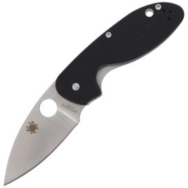 Spyderco Efficient G-10 Black PlainEdge Knife (C216GP)