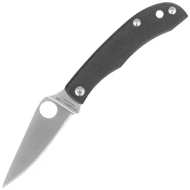 Spyderco Honeybee Knife Black G10, Satin 12C27 (C137GBKP)