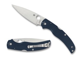 Spyderco Native Chief Cobalt Blue G10, Satin CPM SPY27 by Sal, Eric Glesser Knife (C244GPCBL)