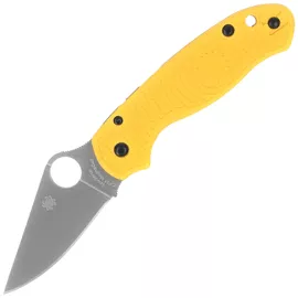 Spyderco Para 3 Salt Yellow FRN, Satin MagnaCut by Eric Glesser Knife (C223PYL)