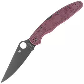 Spyderco Police 4 Sprint Run Burgundy FRN, TiCN Micro-Melt PD#1 by Sal Glesser (C07BGBKP4)