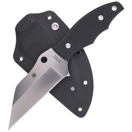 Spyderco Ronin 2 G-10 Black PlainEdge Knife (FB09GP2