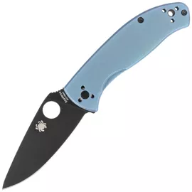 Spyderco Tenacious R.I.L. Blue Titanium, Black 8Cr13MoV by Eric Glesser (C122TIBLBKP)