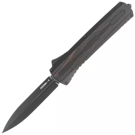 Tekto A7 Zastava D/E Black Aluminum/Tactical Black OTF Knife, Black CPM S35VN