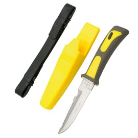 Third Decor Habitat Yellow ABS, Polished Diving Knife (15481Y)