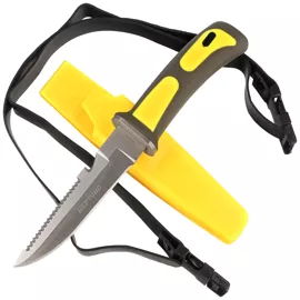 Third Decor Habitat Yellow ABS, Polished Diving Knife (15481Y)