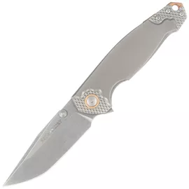 Viper Katla Grey Titanium 3D, Stonewashed M390 by Jesper Voxnæs knife (V5982TI3D)