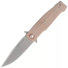 Viper Keeper 2 Natural Canvas Micarta, Stonewashed Elmax by Fabrizio Silvestrelli Knife (V6000CN)