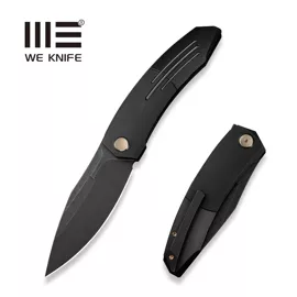 WE Knife Sine Wave Black Titanium, Black Stonewashed M390 (WE23069B-1)