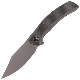 WE Knife Snick Gray Titanium / Dark Green Micarta, Gray Stonewashed CPM-20CV (WE19022F-5)