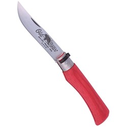 Antonini Old Bear Laminated Red, Satin Stainless knife (9307/23_MRK)