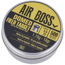 Apolo Air Boss Domed Field Target .22/5.52mm AirGun Pellets, 500 psc 1.15g/18.0gr (30205-2)