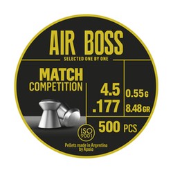 Apolo Air Boss Match Competition  AirGun Pellets .177/4.51 mm, 500 pcs 0.55g/8.48gr (30300-1)