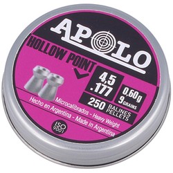 Apolo Hollow Point AirGun Pellets .177 / 4.5 mm, 250 pcs 0.60g/9.0gr (19201)