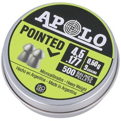 Apolo Pointed AirGun Pellets .177 / 4.51 mm, 500 pcs 0.60g/9.0gr (19101-1)