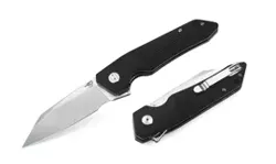 Bestech Barracuda Black G10, Stonewashed/Satin D2 knife (BG15A-1)