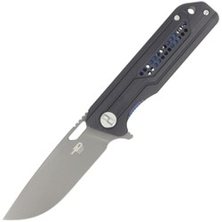 Bestech Circuit Black G10, Gray Titanized K110 knife (BG35A-2)