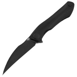 Bestech Ivy Black G10, Black Stonewashed 14C28N by Ostap Hel (BG59E)