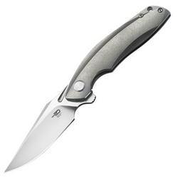 Bestech Knife Ghost Grey Titanium, Stonewashed / Satin CPM S35VN (BT1905A)