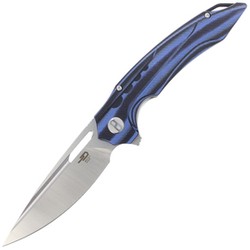 Bestech Knife Ornetta Carbon Fiber / Blue G10, Stonewash / Satin N690 by Kombou (BL02A)