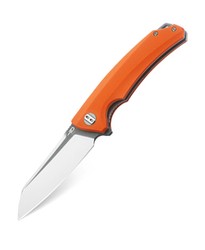 Bestech Knife Texel Orange G10, Grey Titanized / Satin D2 (BG21D-2)