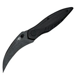 Bestech Mantidae Black Micarta, Black Stonewashed 14C28N by Lucas (BG60D)