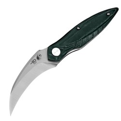 Bestech Mantidae Green Micarta, Satin / Stonewashed 14C28N by Lucas (BG60E)