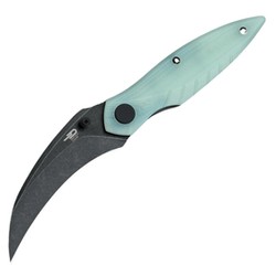 Bestech Mantidae Jade G10, Black Stonewashed 14C28N by Lucas (BG60C)