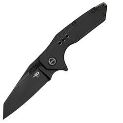 Bestech Nyxie 3 Black Titanium, Black DLC S35VN by Todd Knife and Tool (BT2308B)