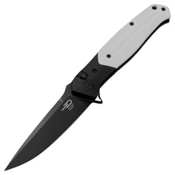 Bestech Swordfish Black/White G10, Black PVD 14C28N (BG62A)