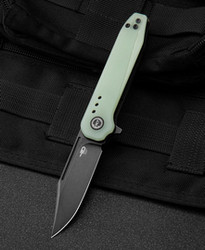 Bestech Syntax Transparent G10, Black Stonewash 154CM by Todd Knife and Tool (BG41C)