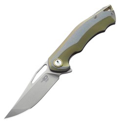 Bestech Tercel Knife Retro Gold Titanium, Stonewashed CPM S35VN (BT1708A)