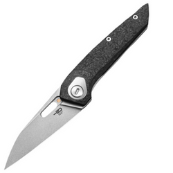 Bestech VK-Void CF/White Titanium, Stonewashed Elmax by Vulpex Knives (BT2305B)