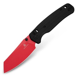 Bestechman Cicada's Wing Black G10, Red 10Cr15MoV (BMK06F)