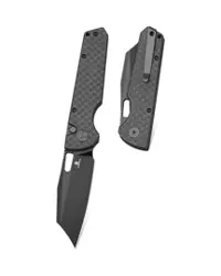 Bestechman Guardian Knife Black CF Pattern G10, Black PVD D2 (BMK11E)