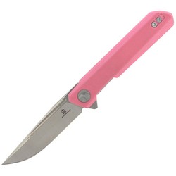 Bestechman Knife Mini Dundee Pink G10, Stonewashed / Satin D2 by Ostap Hel (BMK03B)