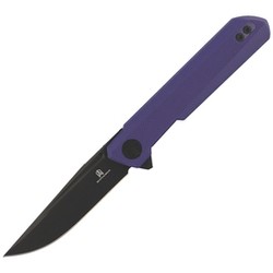 Bestechman Knife Mini Dundee Purple G10, Black DLC D2 by Ostap Hel (BMK03J)