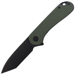 CIVIVI Knife Elementum Flipper Green Micarta, Black Stonewashed (C907T-E)