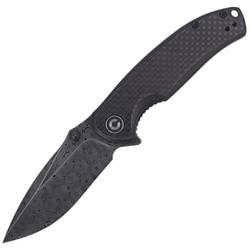 CIVIVI Knife Pintail Twill Carbon Fiber / Black G10, Black Damascus (C2020DS-1)