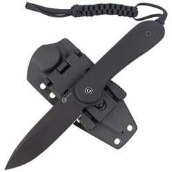 Civivi Elementum Fixed Tactical Knife Black G10, Black Stonewashed D2 (C2105A)