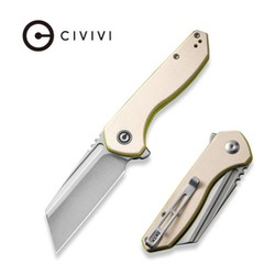 Civivi ExOne Ivory G10, Satin Nitro-V by Brian Brown Knife (C23036-2)