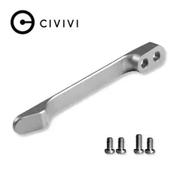 Civivi Gray Titanium Pocket Clip with 2 Pair Gray Titanium Screws for WE, Civivi Knives (T003D)