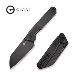 Civivi Hid Knife Black G10, Black Stonewashed 14C28N by Ostap Hel (C23008-1)