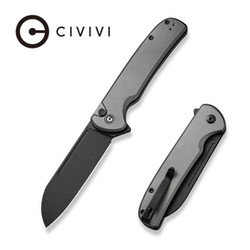 Civivi Knife Chevalier II Gray Aluminium, Black Stonewashed 14C28N (C20022B-3)