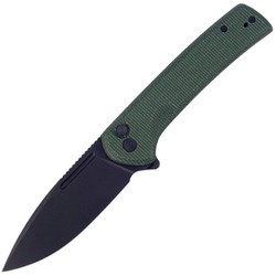 Civivi Knife Conspirator Green Micarta, Black Stonewashed (C21006-2)